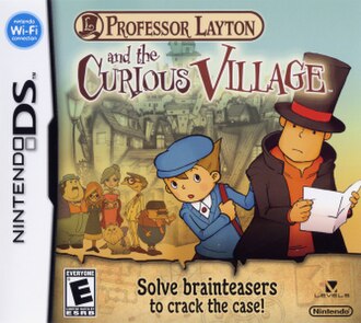 Jaquette de Professeur Layton et l'Étrange Village